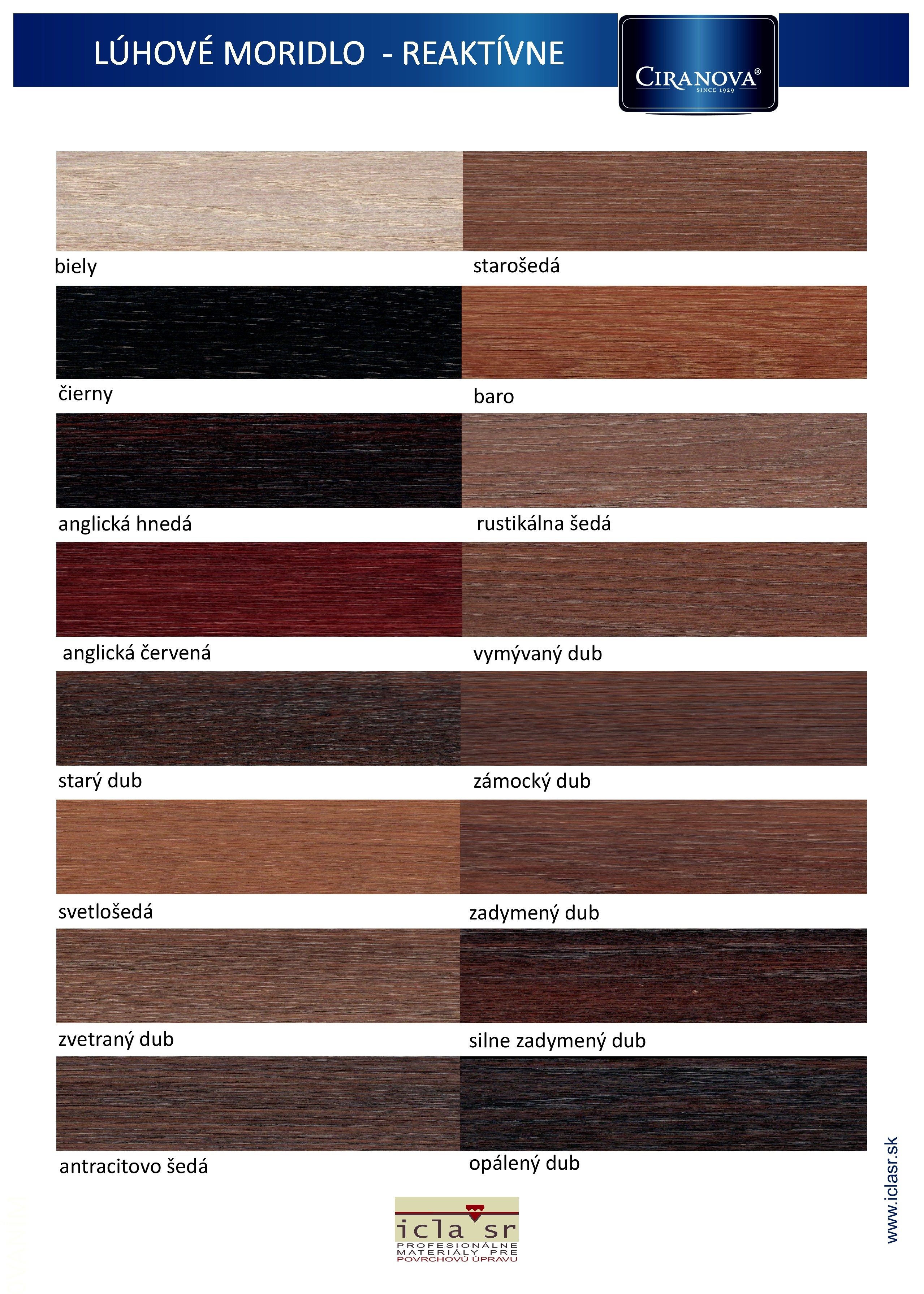 Moridlo Lúhové - 15 farebných odtieňov - Ciranova